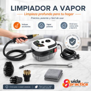 Limpiador a Vapor Portátil Multiusos de Alta Presión