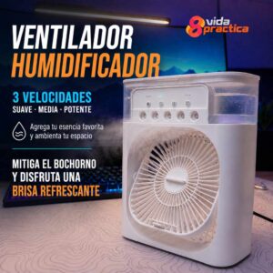 Ventilador Humidificador Portátil 2 en 1